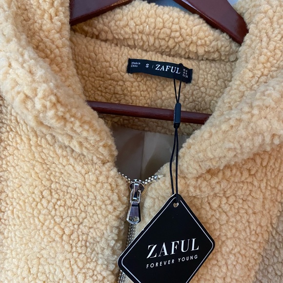 Zaful Sherpa Fleece Teddy Bear Jacket - Picture 3 of 3